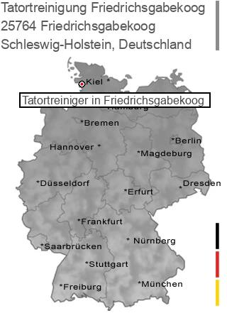 Tatortreinigung Friedrichsgabekoog, 25764 Friedrichsgabekoog