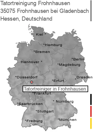 Tatortreinigung Frohnhausen bei Gladenbach, 35075 Frohnhausen