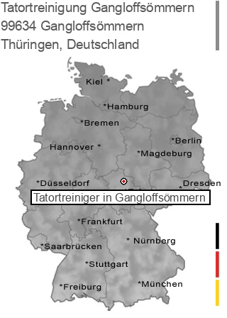 Tatortreinigung Gangloffsömmern, 99634 Gangloffsömmern