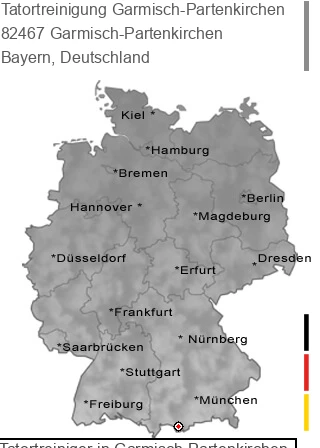 Tatortreinigung Garmisch-Partenkirchen, 82467 Garmisch-Partenkirchen