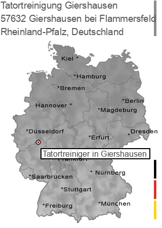 Tatortreinigung Giershausen bei Flammersfeld, 57632 Giershausen