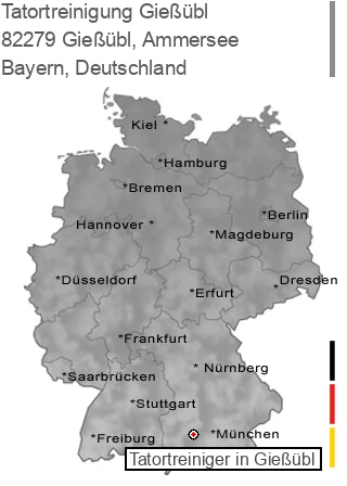 Tatortreinigung Gießübl, Ammersee, 82279 Gießübl
