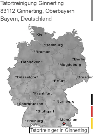 Tatortreinigung Ginnerting, Oberbayern, 83112 Ginnerting