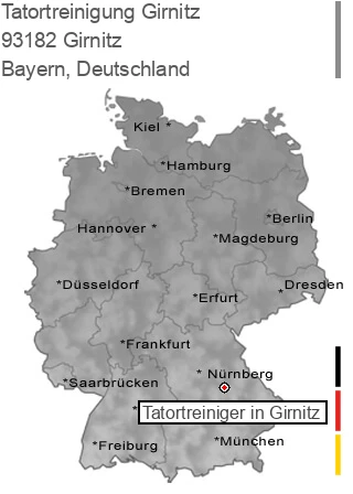 Tatortreinigung Girnitz, 93182 Girnitz