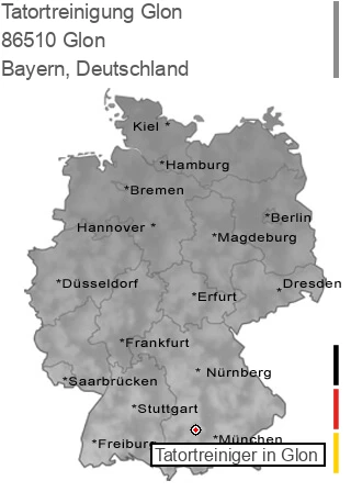 Tatortreinigung Glon, 86510 Glon