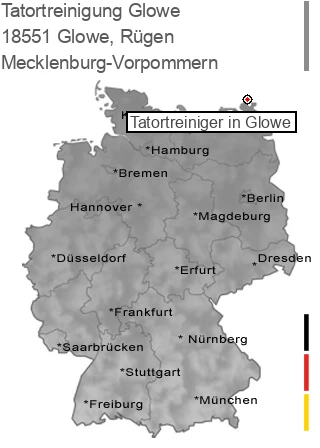 Tatortreinigung Glowe, Rügen, 18551 Glowe