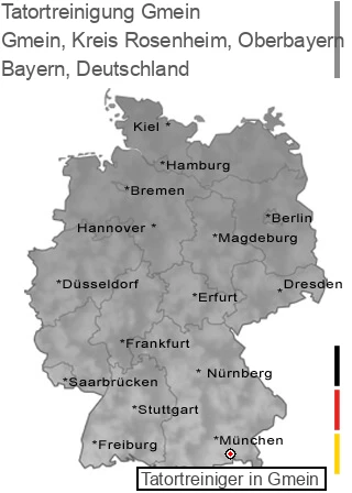 Tatortreinigung Gmein, Kreis Rosenheim, Oberbayern