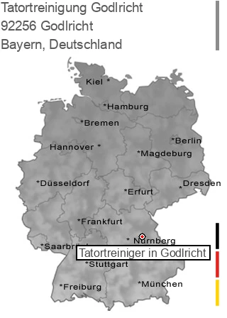 Tatortreinigung Godlricht, 92256 Godlricht