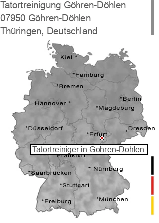 Tatortreinigung Göhren-Döhlen, 07950 Göhren-Döhlen