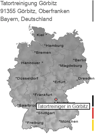 Tatortreinigung G&ouml;rbitz, Oberfranken, 91355 Görbitz