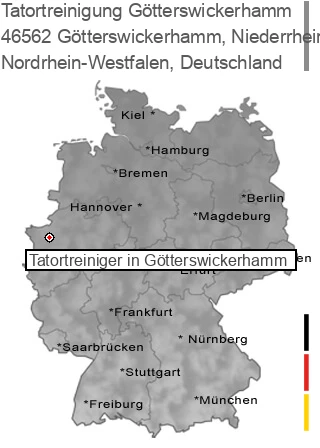 Tatortreinigung Götterswickerhamm, Niederrhein, 46562 Götterswickerhamm