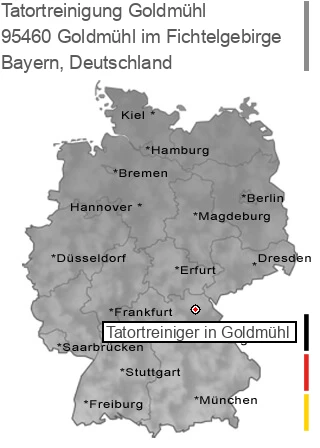 Tatortreinigung Goldmühl im Fichtelgebirge, 95460 Goldmühl