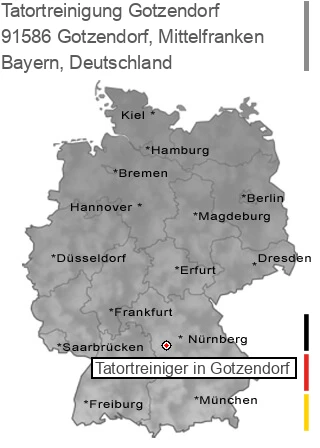 Tatortreinigung Gotzendorf, Mittelfranken, 91586 Gotzendorf