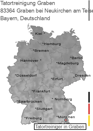 Tatortreinigung Graben bei Neukirchen am Teisenberg, 83364 Graben