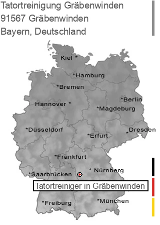 Tatortreinigung Gräbenwinden, 91567 Gräbenwinden