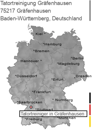 Tatortreinigung Gräfenhausen, 75217 Gräfenhausen