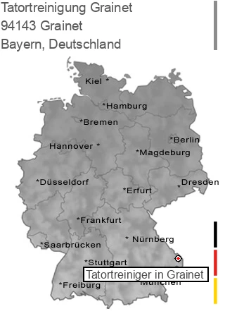 Tatortreinigung Grainet, 94143 Grainet