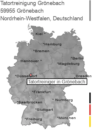 Tatortreinigung Gr&ouml;nebach, 59955 Grönebach