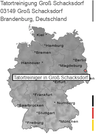 Tatortreinigung Groß Schacksdorf, 03149 Groß Schacksdorf