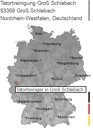 Tatortreinigung Groß Schlebach, 53359 Groß Schlebach
