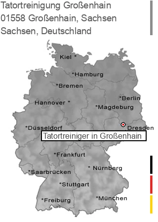 Tatortreinigung Großenhain, Sachsen, 01558 Großenhain