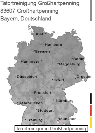 Tatortreinigung Großhartpenning, 83607 Großhartpenning