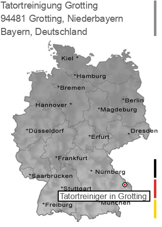Tatortreinigung Grotting, Niederbayern, 94481 Grotting