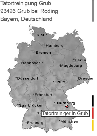 Tatortreinigung Grub bei Roding, 93426 Grub