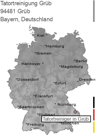 Tatortreinigung Grüb, 94481 Grüb