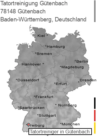Tatortreinigung Gütenbach, 78148 Gütenbach