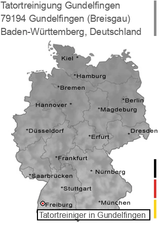 Tatortreinigung Gundelfingen (Breisgau), 79194 Gundelfingen
