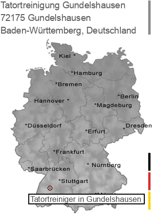 Tatortreinigung Gundelshausen, 72175 Gundelshausen