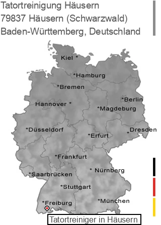 Tatortreinigung Häusern (Schwarzwald), 79837 Häusern