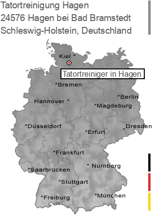 Tatortreinigung Hagen bei Bad Bramstedt, 24576 Hagen