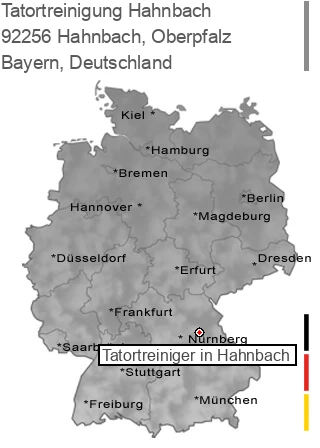Tatortreinigung Hahnbach, Oberpfalz, 92256 Hahnbach