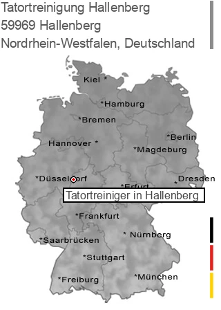 Tatortreinigung Hallenberg, 59969 Hallenberg