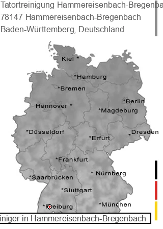 Tatortreinigung Hammereisenbach-Bregenbach, 78147 Hammereisenbach-Bregenbach