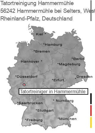 Tatortreinigung Hammermühle bei Selters, Westerwald, 56242 Hammermühle