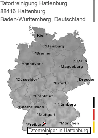Tatortreinigung Hattenburg, 88416 Hattenburg