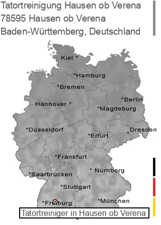Tatortreinigung Hausen ob Verena, 78595 Hausen ob Verena