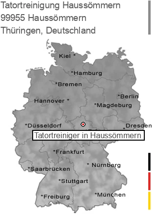 Tatortreinigung Haussömmern, 99955 Haussömmern