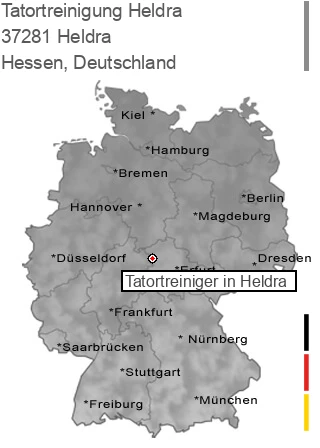 Tatortreinigung Heldra, 37281 Heldra