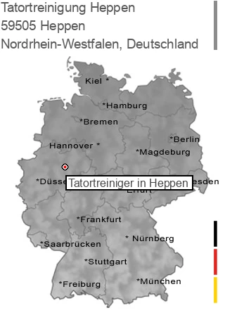 Tatortreinigung Heppen, 59505 Heppen