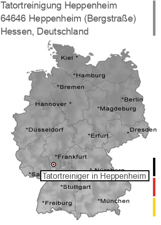 Tatortreinigung Heppenheim (Bergstraße), 64646 Heppenheim