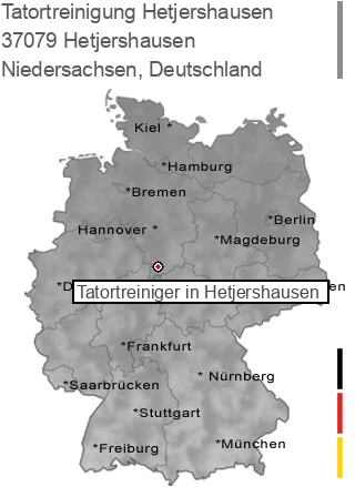 Tatortreinigung Hetjershausen, 37079 Hetjershausen
