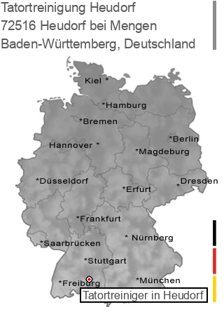Tatortreinigung Heudorf bei Mengen, 72516 Heudorf