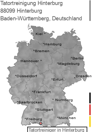 Tatortreinigung Hinterburg, 88099 Hinterburg