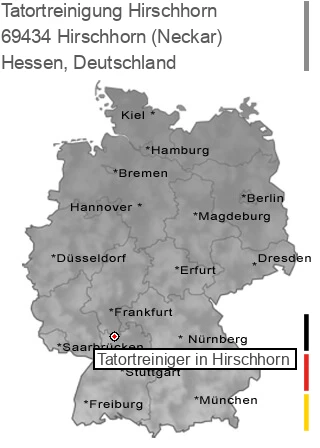 Tatortreinigung 69434 Hirschhorn, Hessen Tatortreinigung Hirschhorn (Neckar), 69434 Hirschhorn