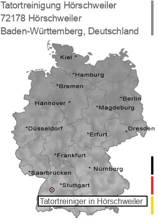 Tatortreinigung Hörschweiler, 72178 Hörschweiler