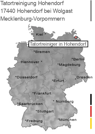 Tatortreinigung Hohendorf bei Wolgast, 17440 Hohendorf